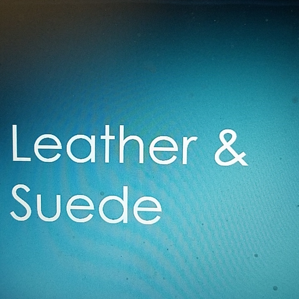Various Faux and Real leather and Real suede